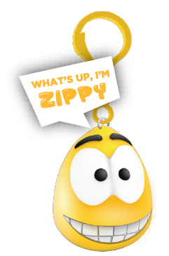 Squishy Sidekick I go by Zippy